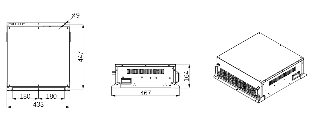 Apf 30 A,50 A壁挂式安装尺寸