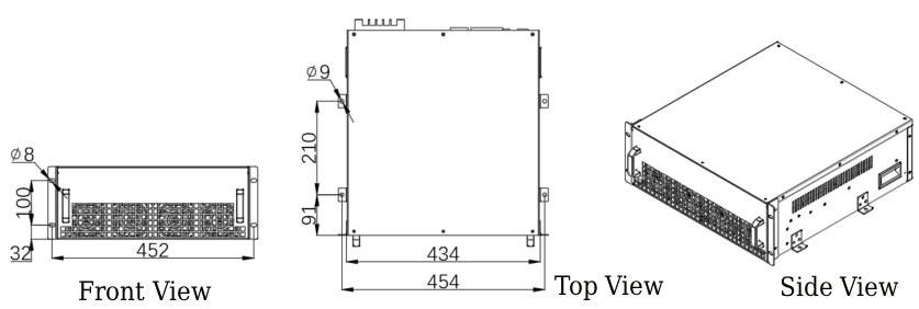 Apf 75 A抽屉式安装尺寸