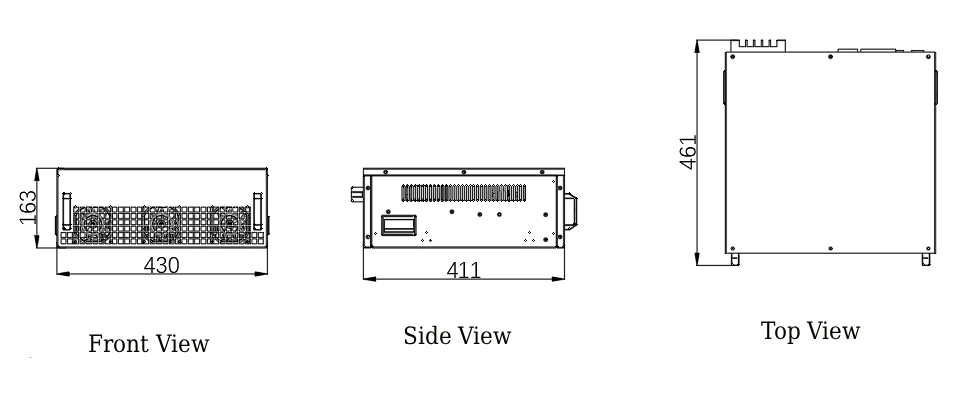 Apf 30 A,50 A模块尺寸